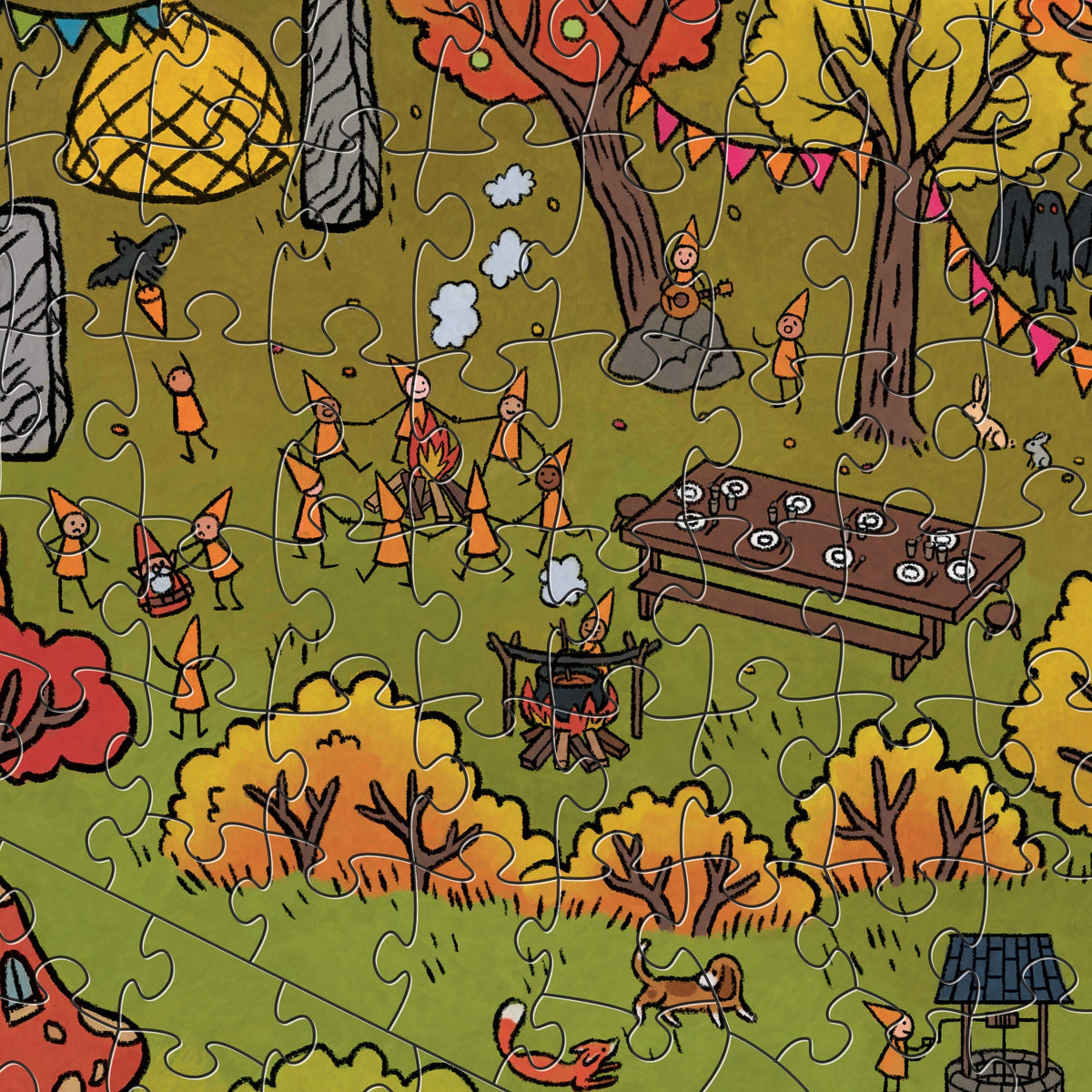 The Gnomes' Homes - 1,000-Piece Magic Jigsaw Puzzle