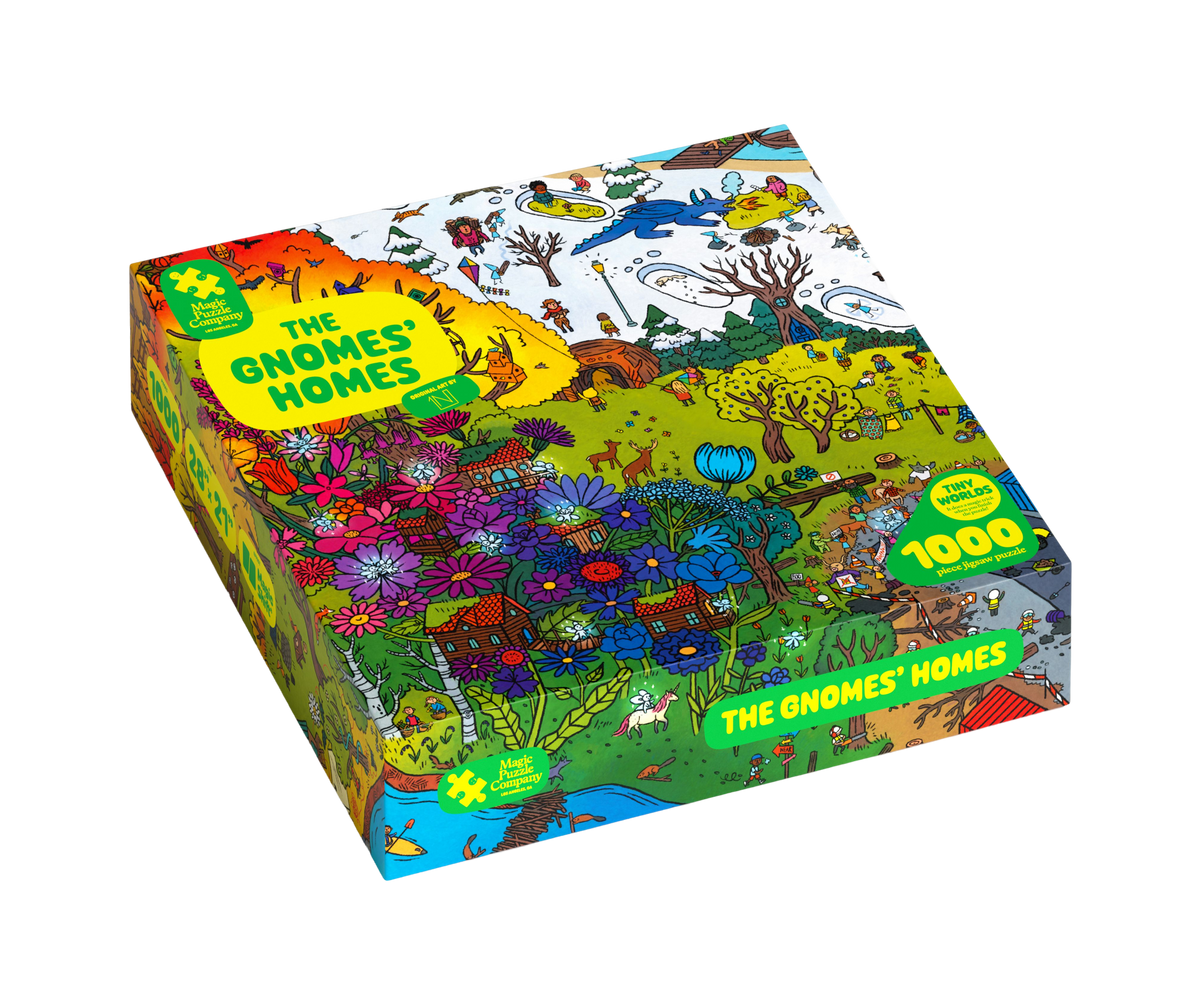 The Gnomes' Homes - 1,000-Piece Magic Jigsaw Puzzle
