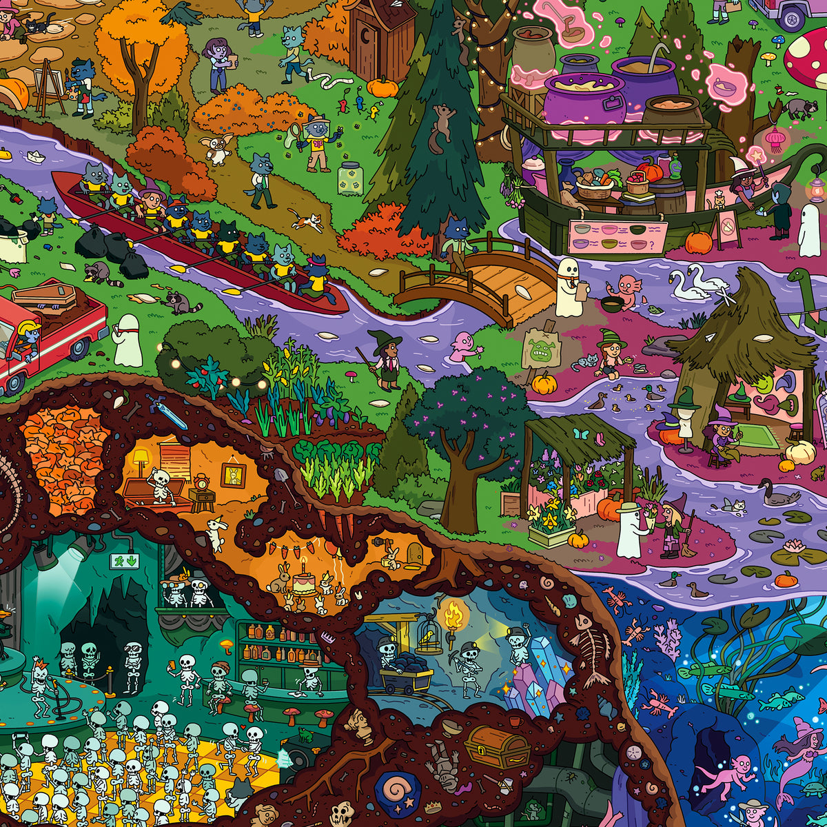 The Spooky Shire - 1,000-Piece Magic Jigsaw Puzzle