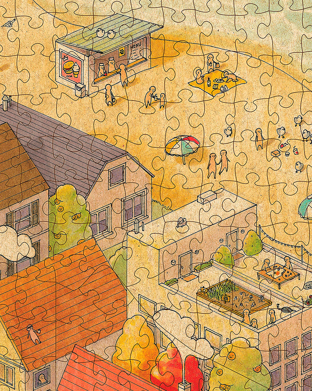 The Sunny City - 1,000-Piece Magic Jigsaw Puzzle