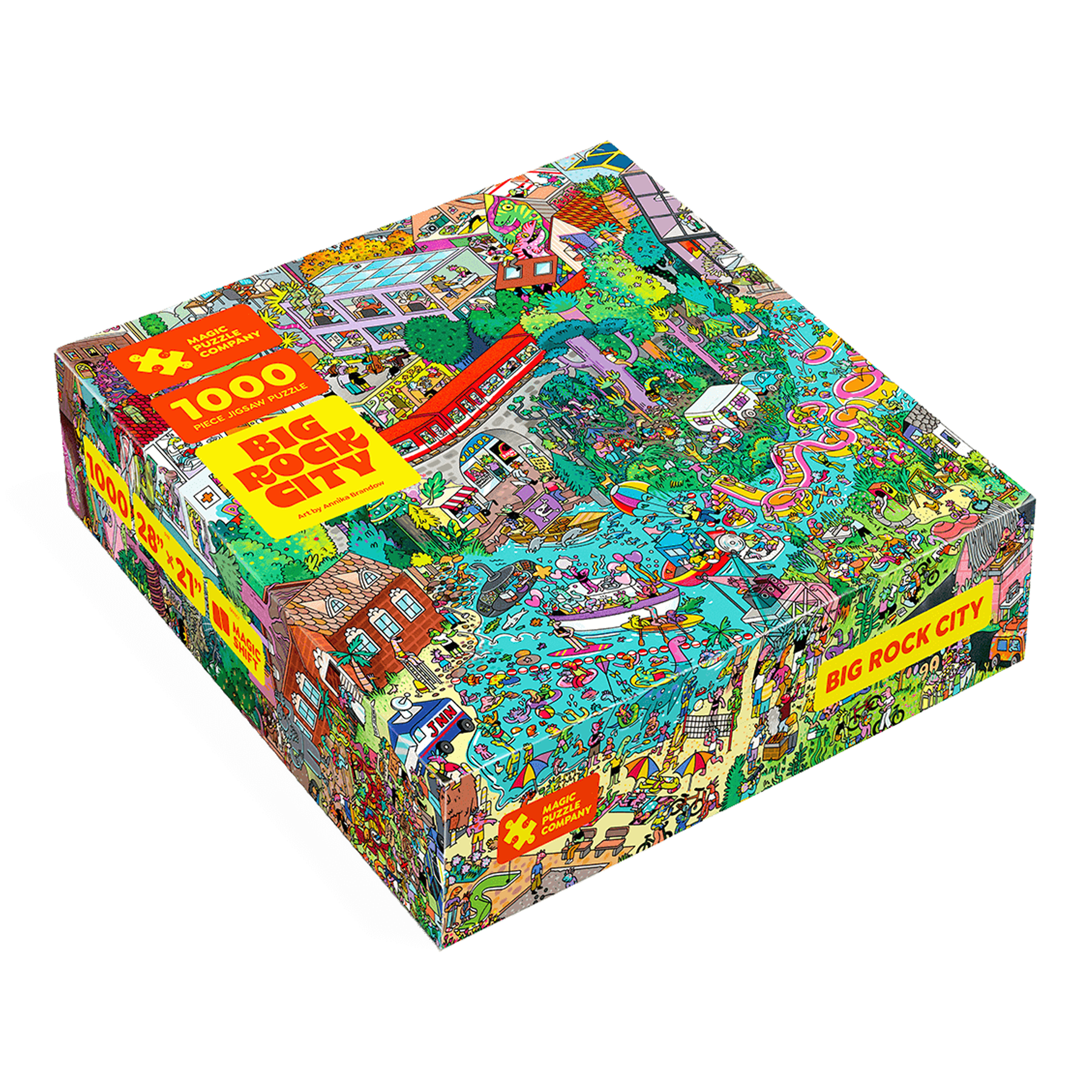 Big Rock City 1,000-Piece Magic Jigsaw Puzzle