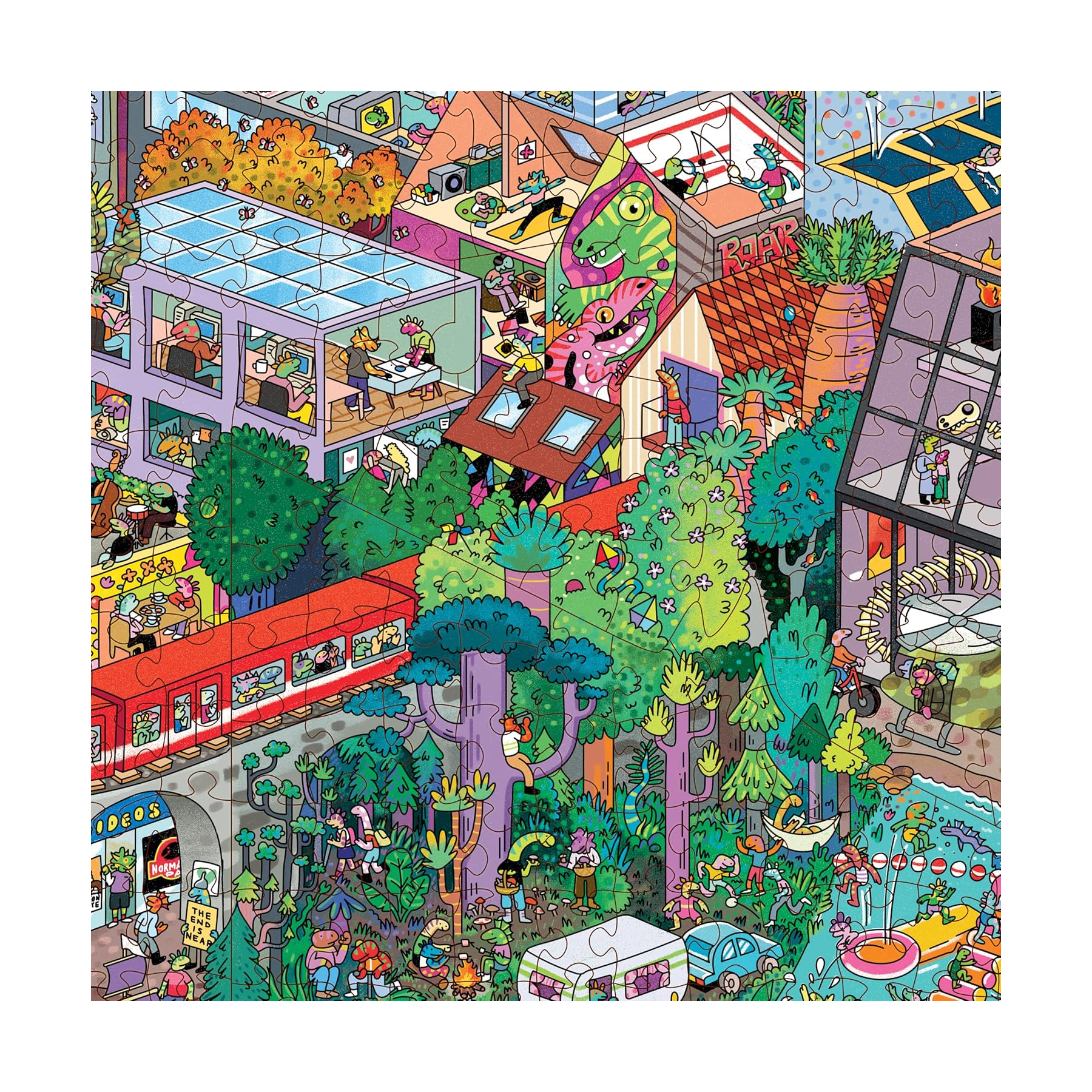 Big Rock City 1,000-Piece Magic Jigsaw Puzzle