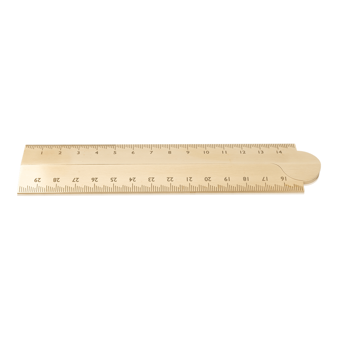 Stria Brass Ruler