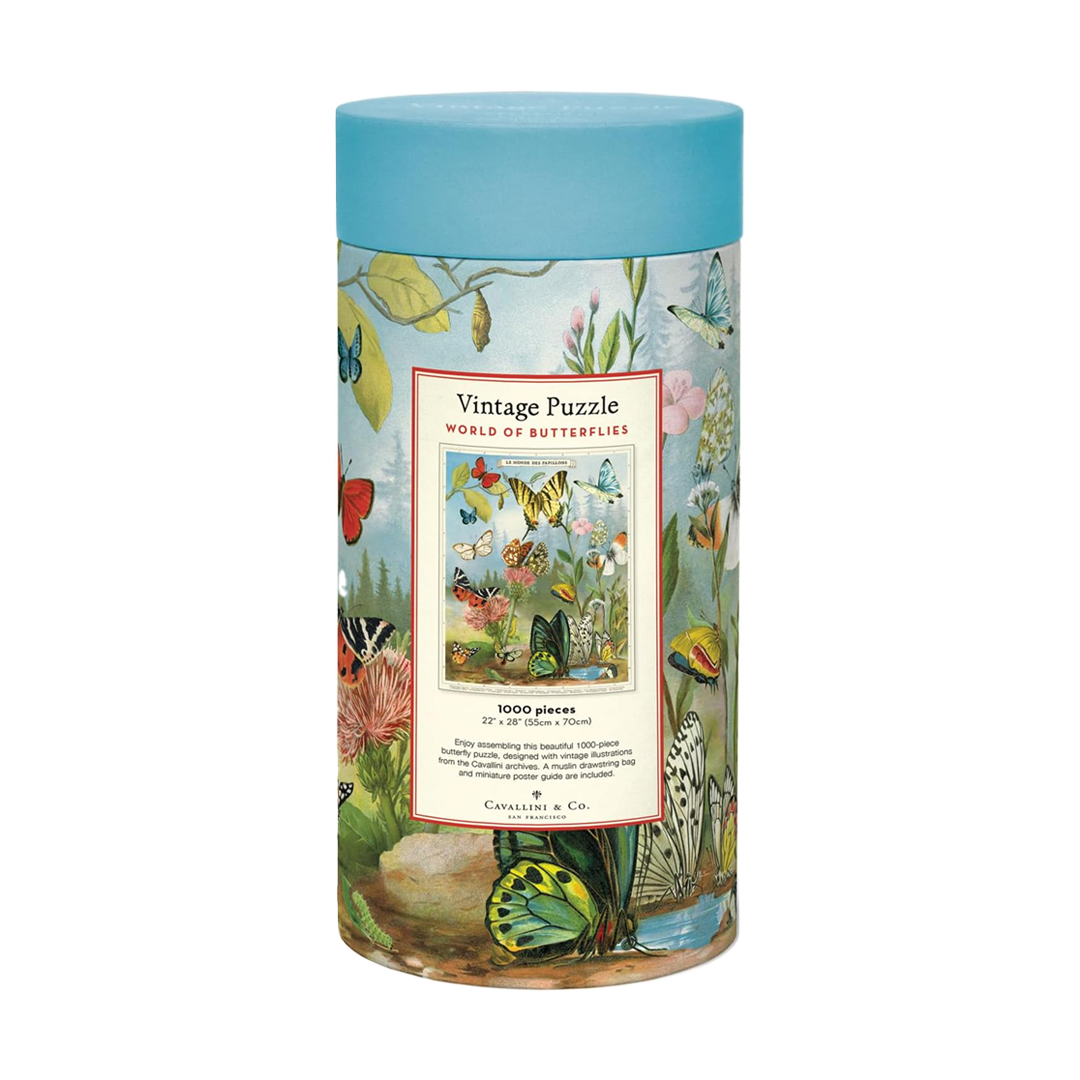 Vintage World of Butterflies Puzzle