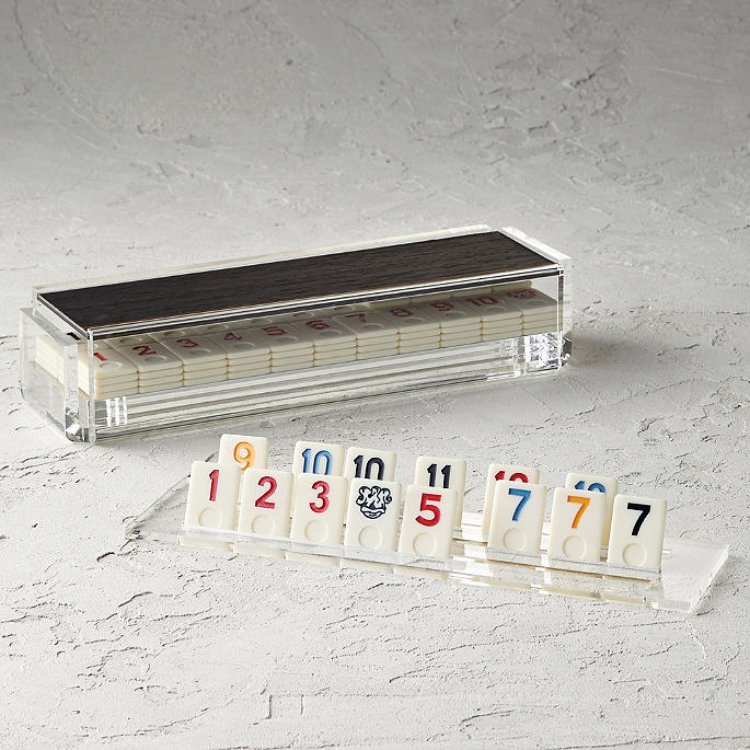 Acrylic Rummy Tile Game
