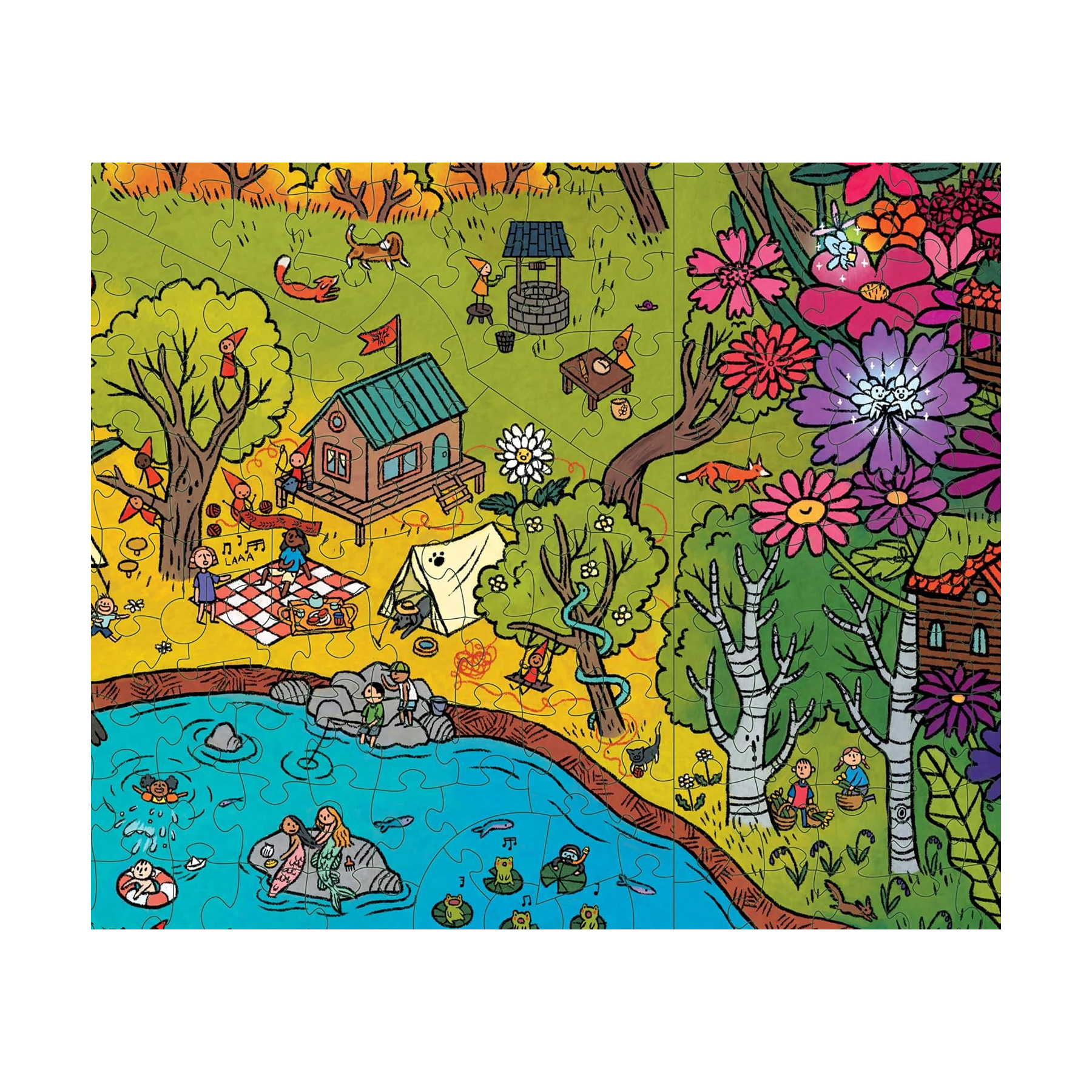 The Gnomes Homes 1,000-Piece Magic Jigsaw Puzzle