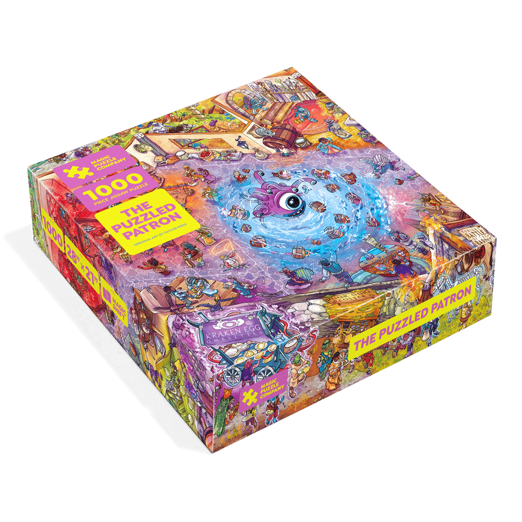 The Puzzled Patron 1,000-Piece Magic Jigsaw Puzzle