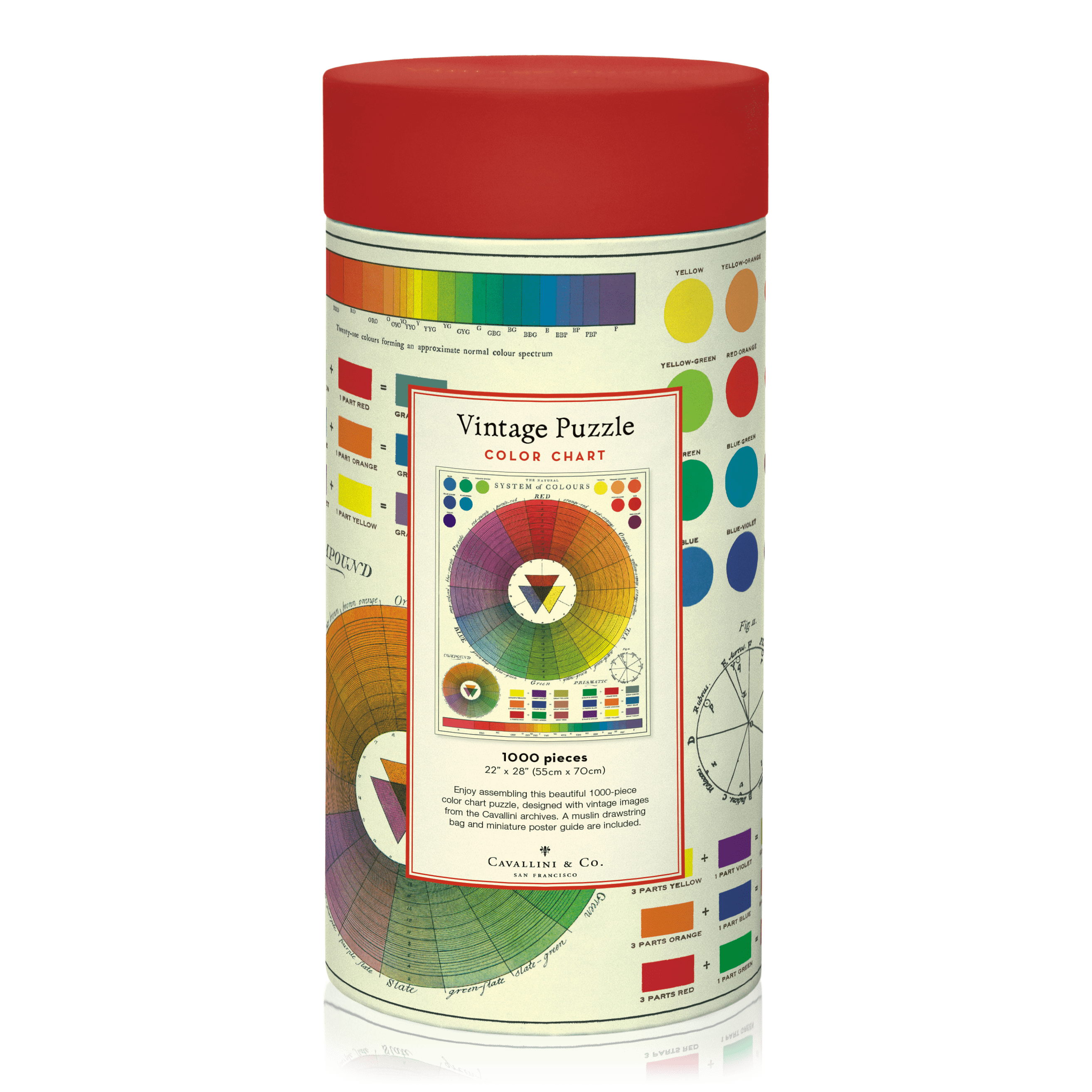 Vintage Color Chart Puzzle