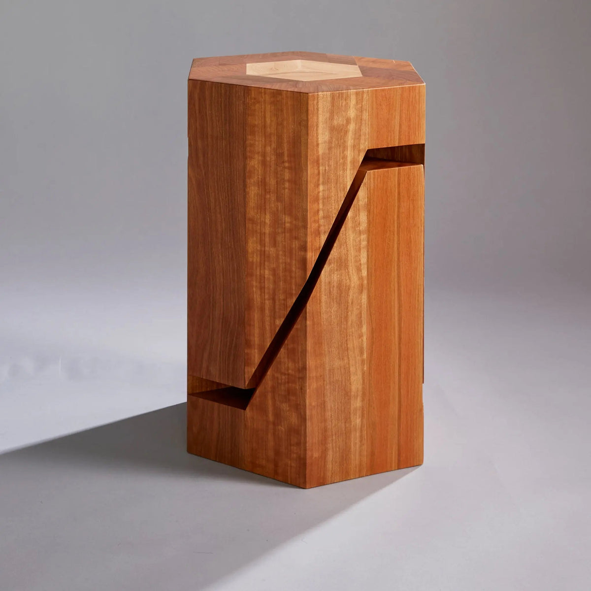 Yosegi Wood Stool Pair