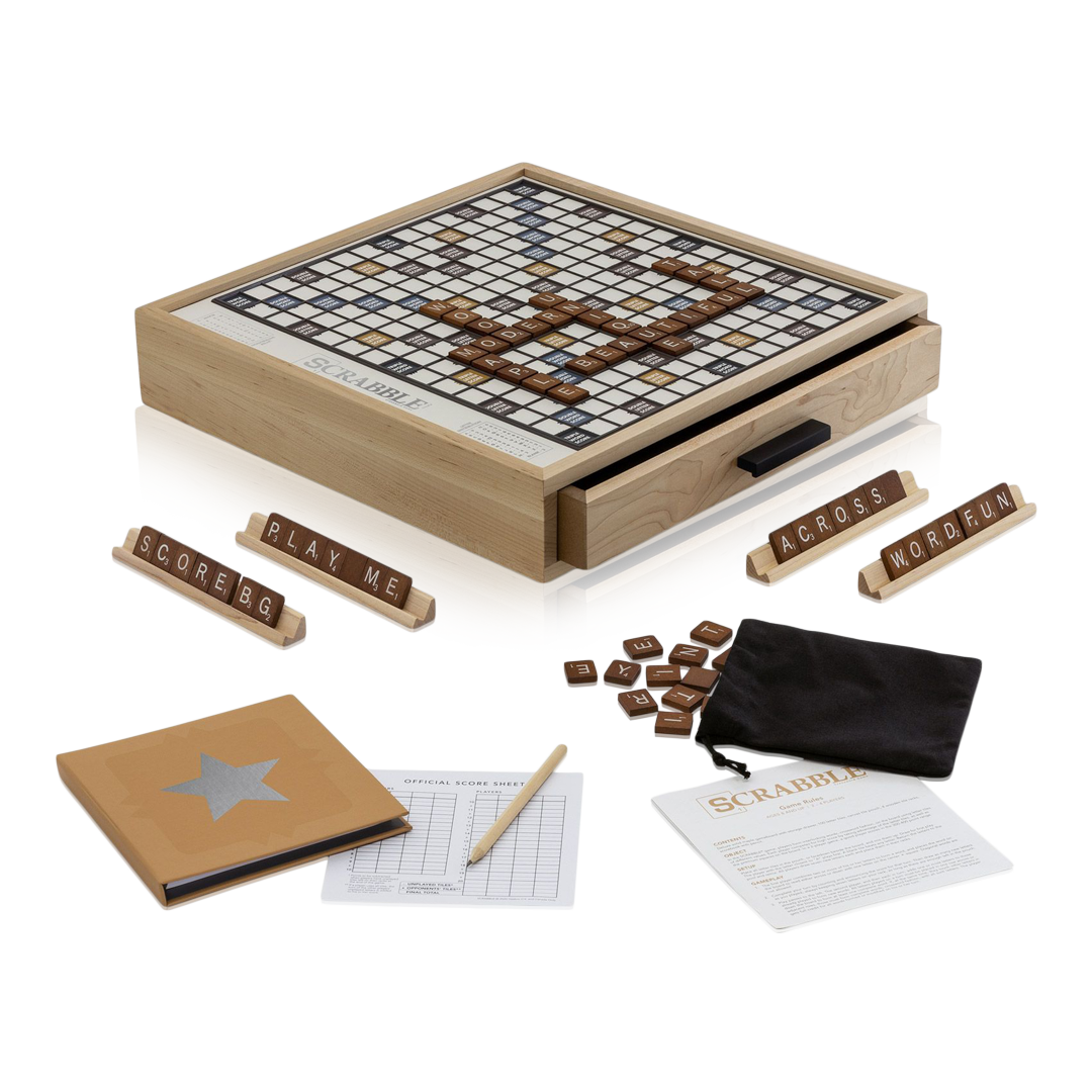 Scrabble Luxe Maple Edition Game