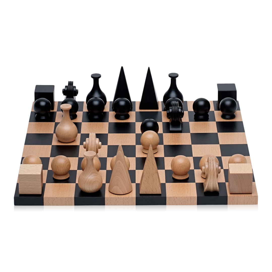 Analysis Chess Pieces – 30 Black & Natural Pieces w/ Felt Bottoms