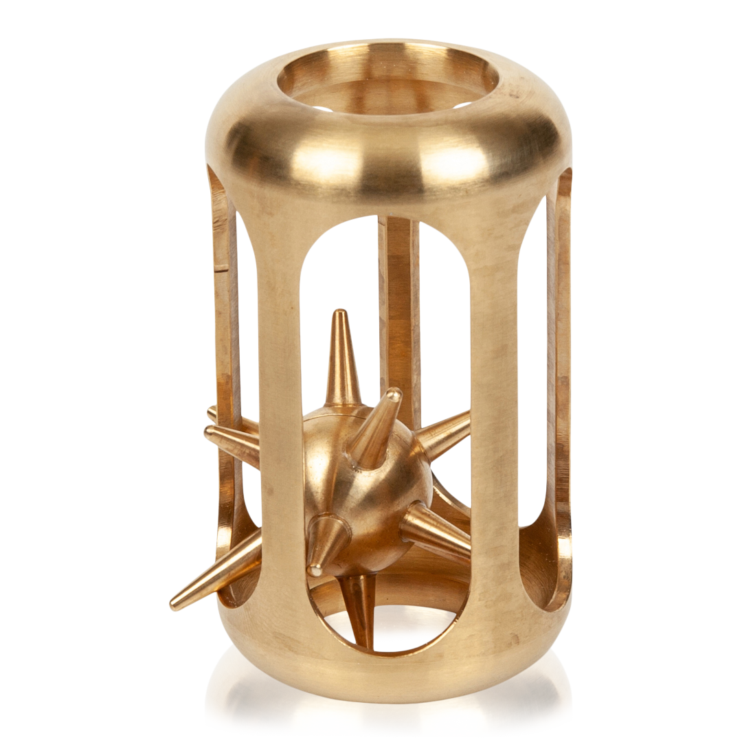 Brass Hedgehog in a Cage Puzzle