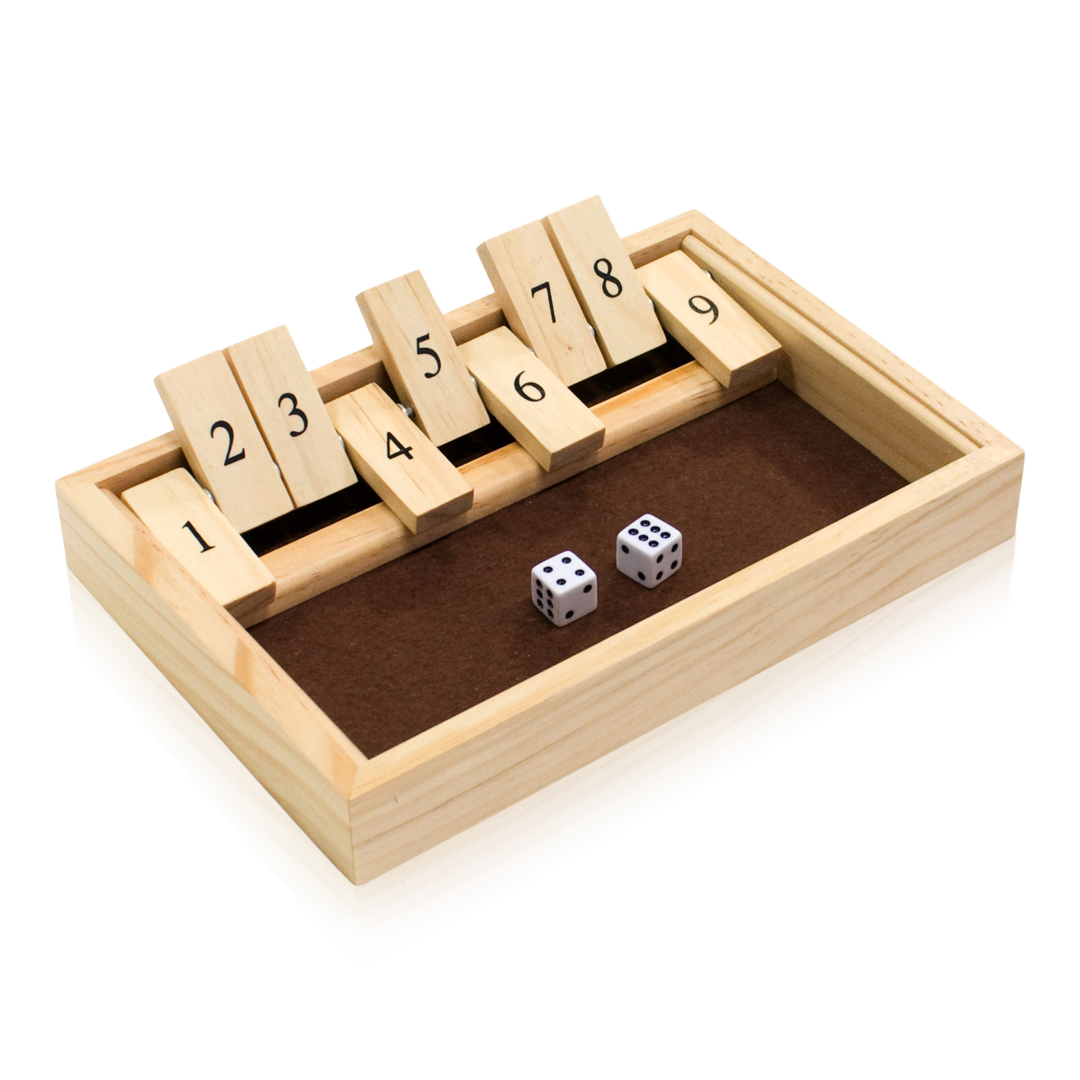 Shut the box outlet wooden game