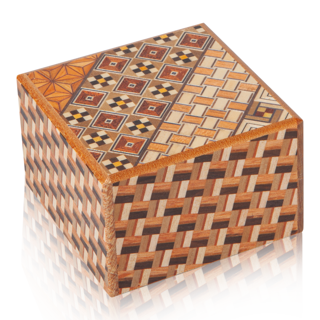 Square Yosegi Puzzle Box