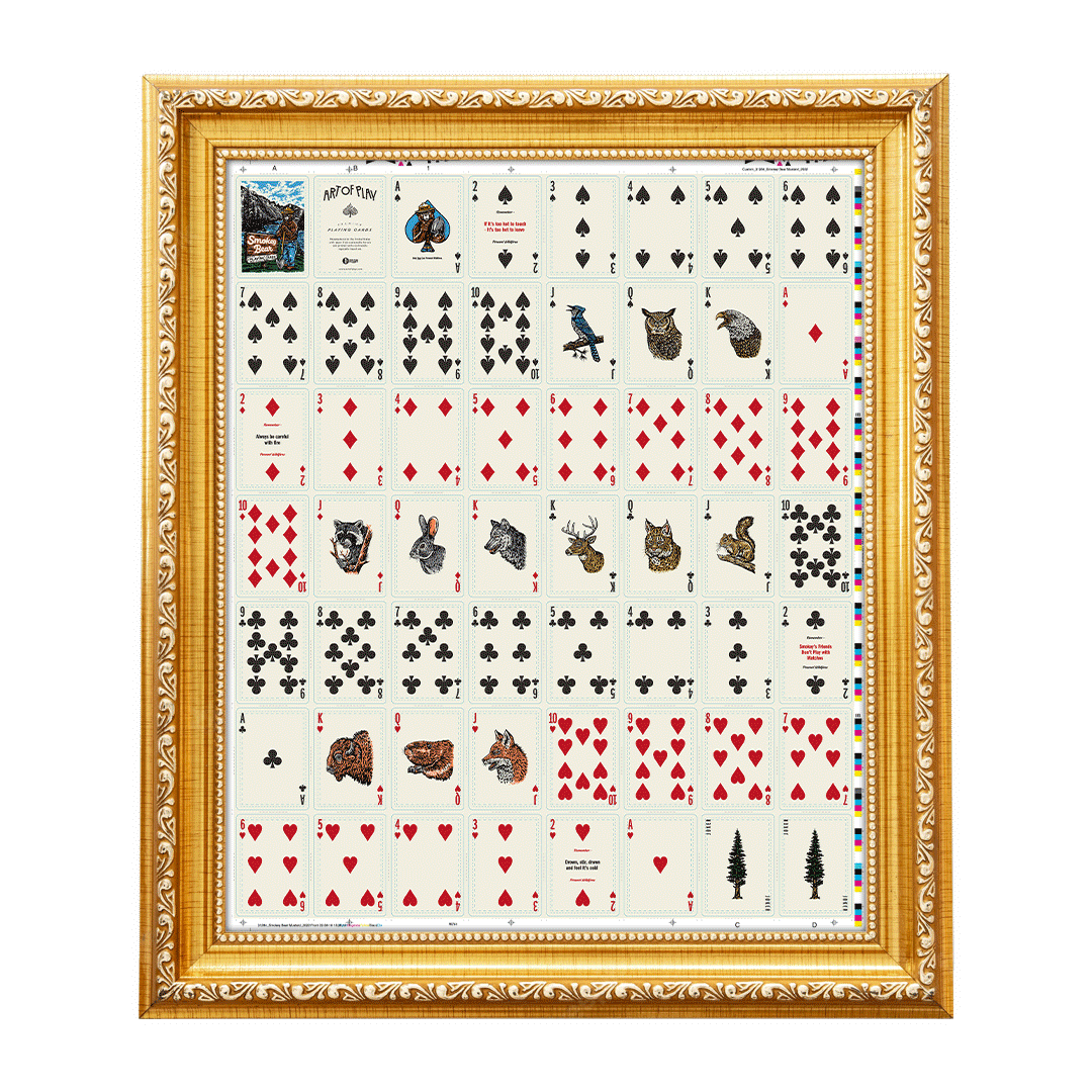 Smokey Bear Uncut Sheet