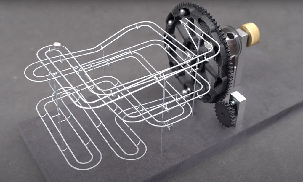 Daniël De Bruin on Making a Wind-Up Marble Track Machine