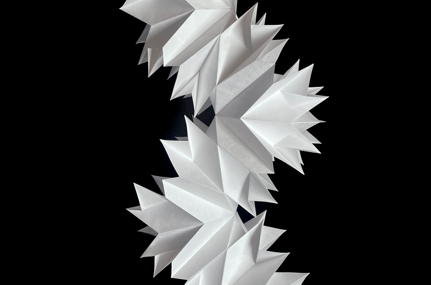 Misfold kinetic sculpture by Matt Shlian