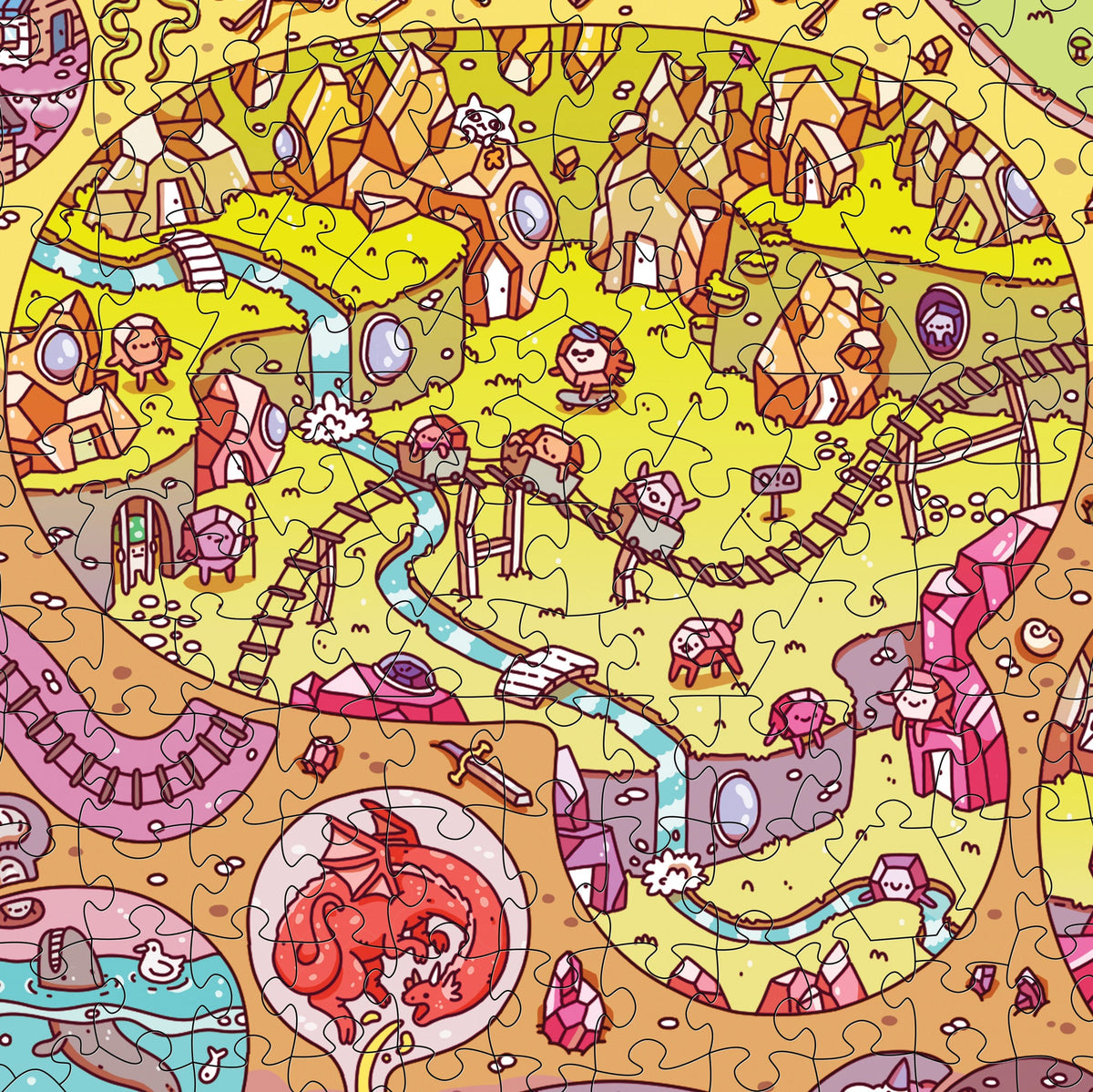 The Crystal Caves - 1,000-Piece Magic Jigsaw Puzzle