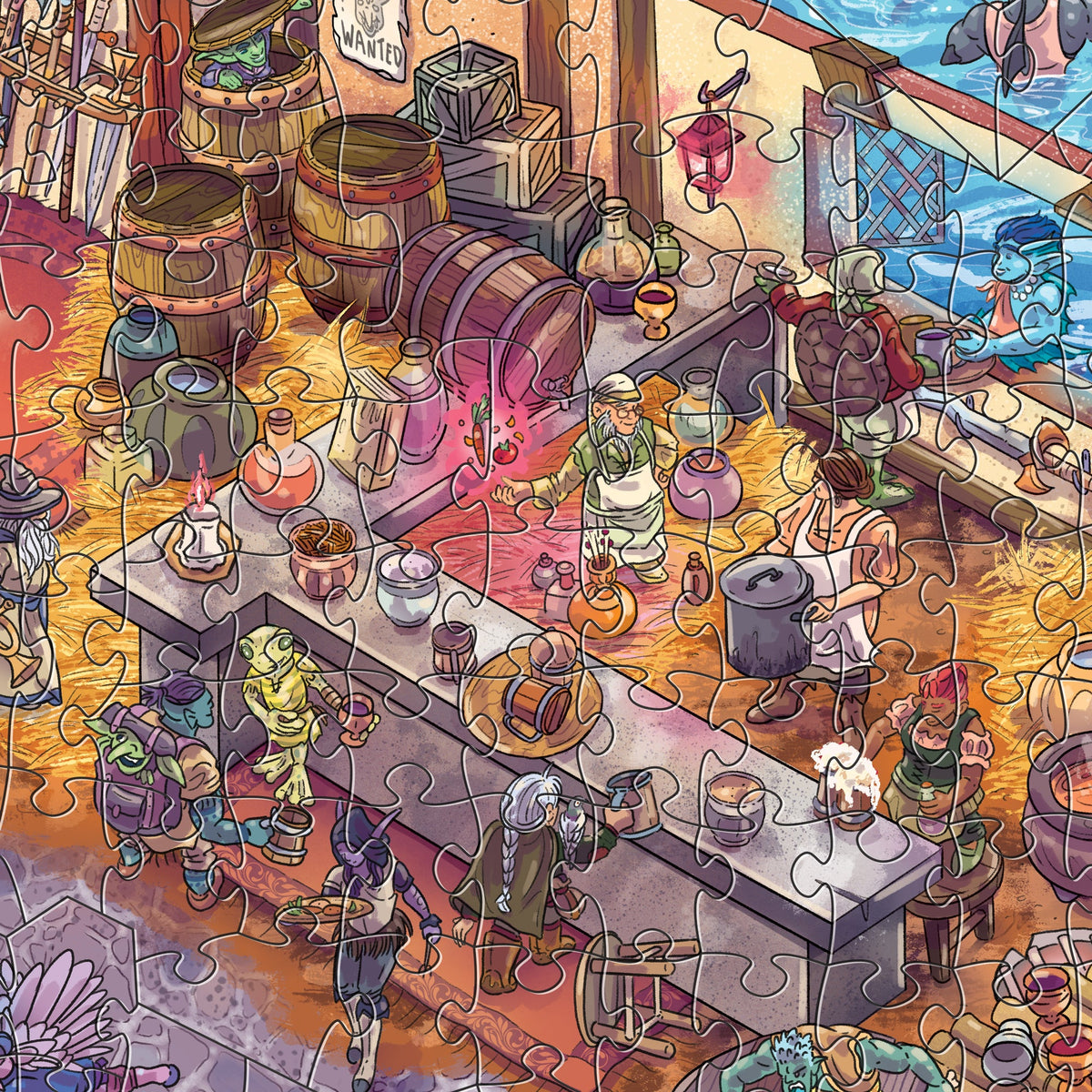 The Puzzled Patron - 1,000-Piece Magic Jigsaw Puzzle