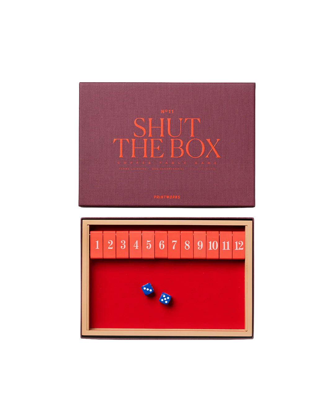Shut the Box Coffee Table Game