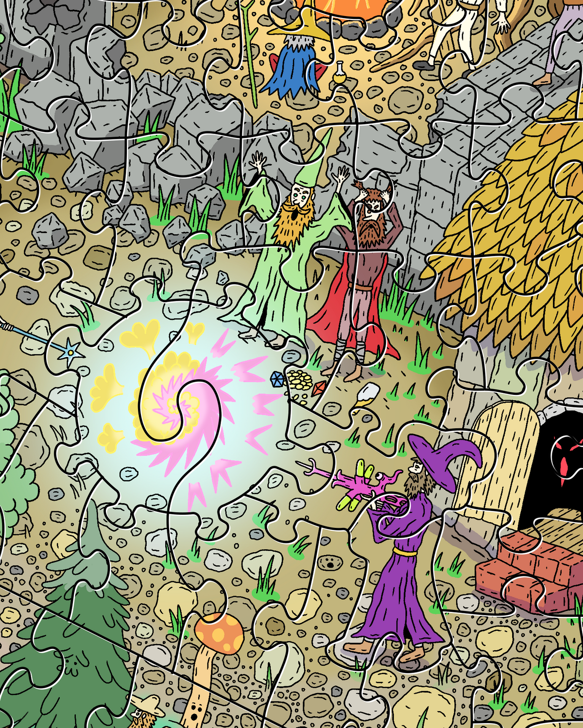 The Wild Wizards- 1,000-Piece Magic Jigsaw Puzzle