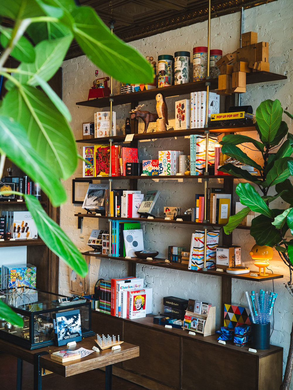 Inside Art of Play's Brooklyn curiosity shop Shelves of books, puzzles and curiosities inside Art of Play in Brooklyn