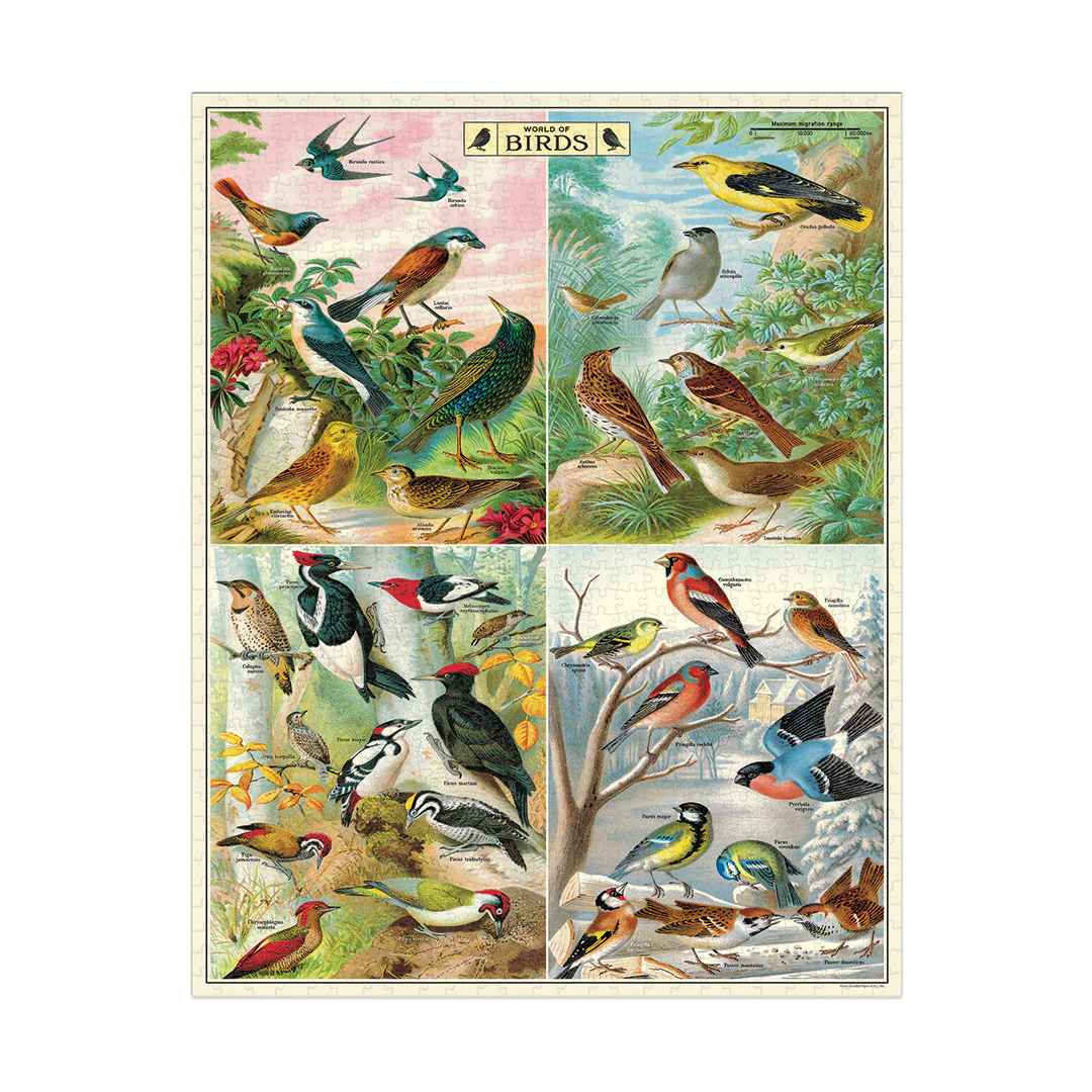 Vintage World of Birds Puzzle