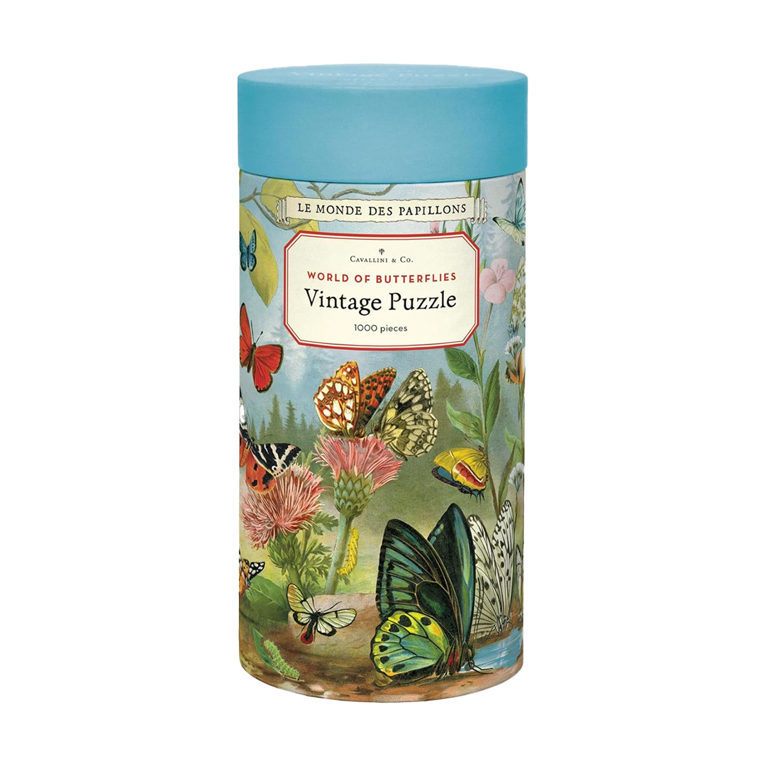 Vintage World of Butterflies Puzzle