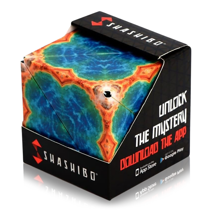 Shape Shift Cube Shashibo Cube - Shape-shifting sculpture toy.
