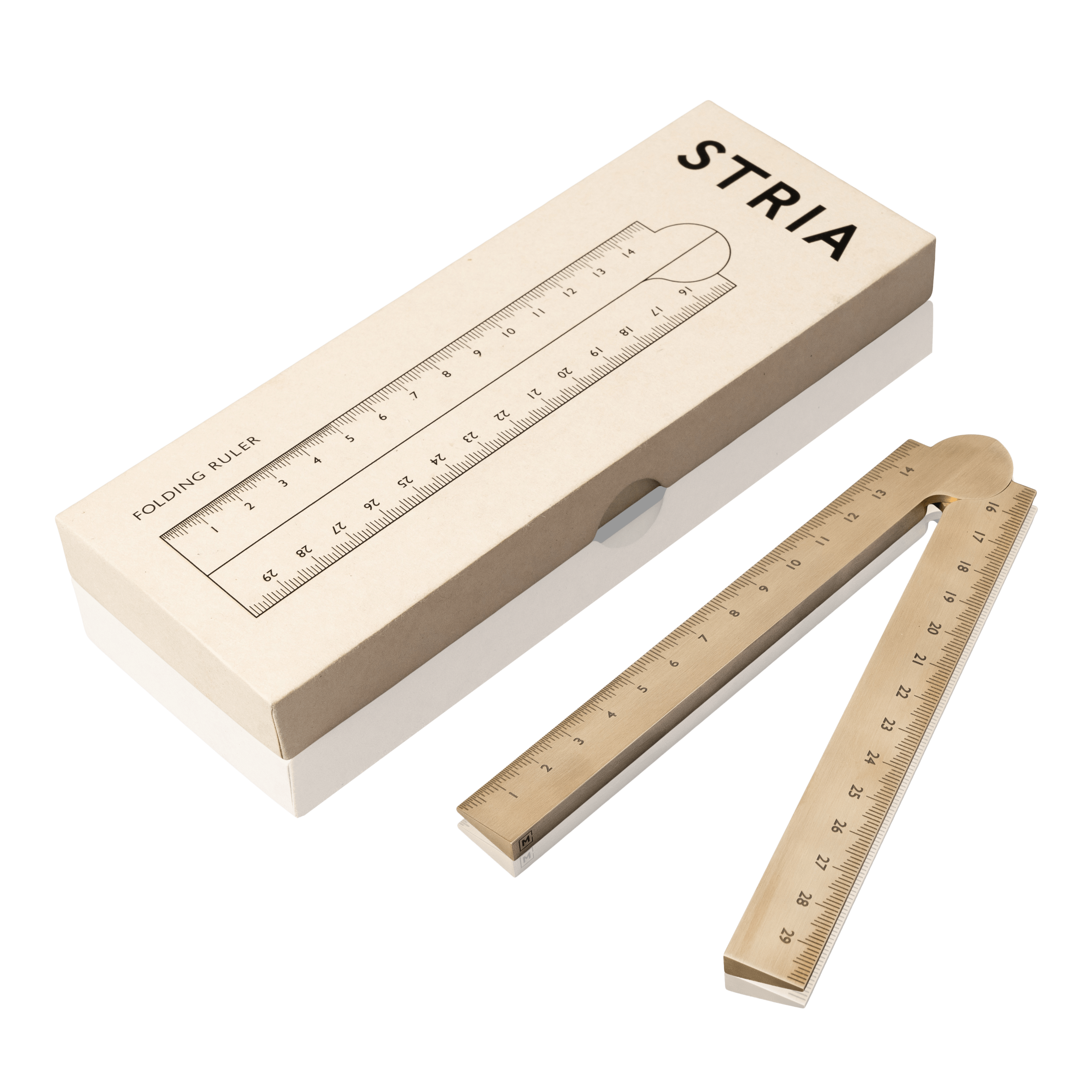 Stria Brass Ruler