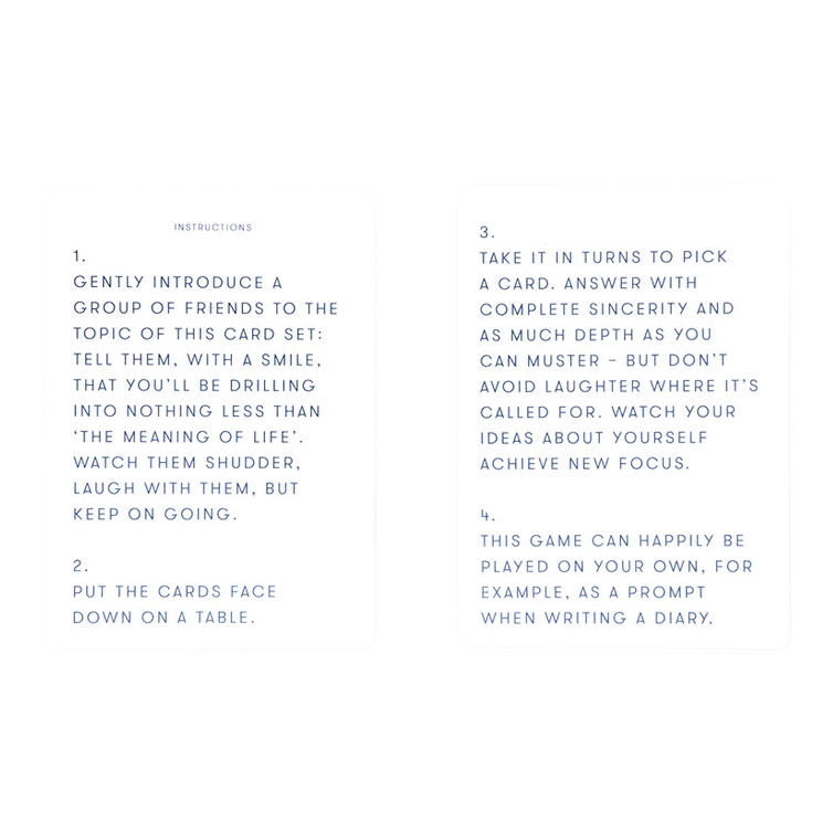 The Meaning Of Life Conversation Cards