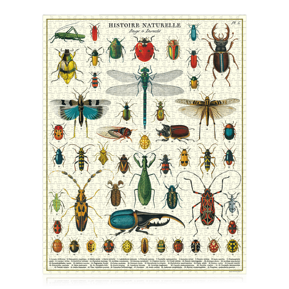 Retro Insects Vintage Bugs & Insects Puzzle