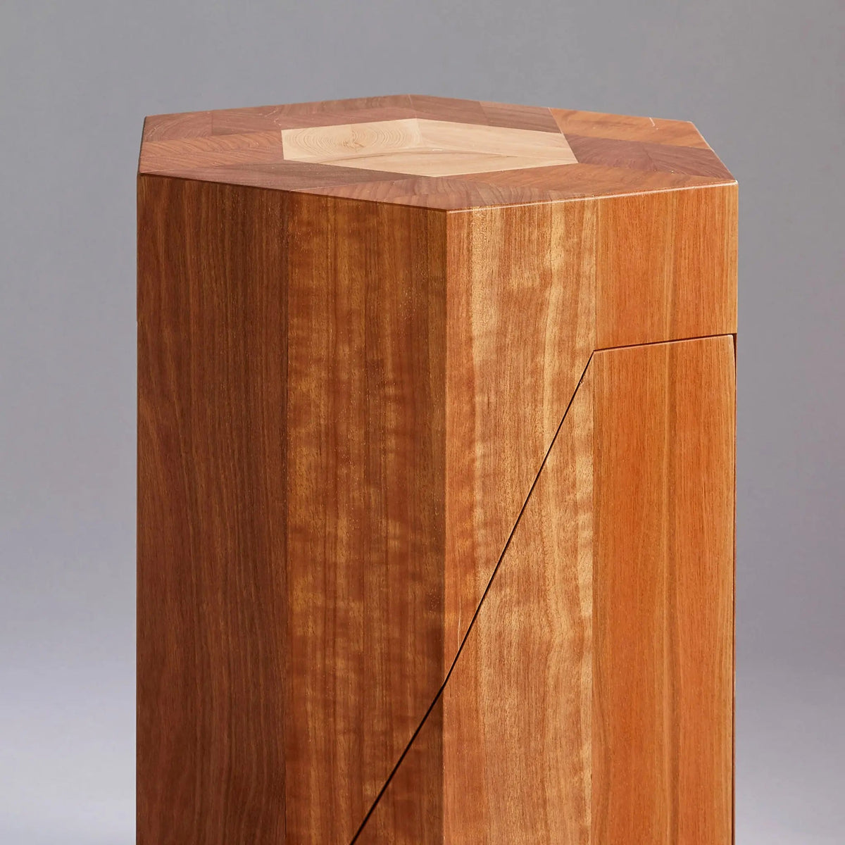 Yosegi Wood Stool Pair