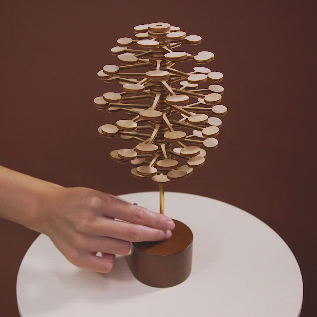 Helicone Kinetic Sculpture by John Edmark