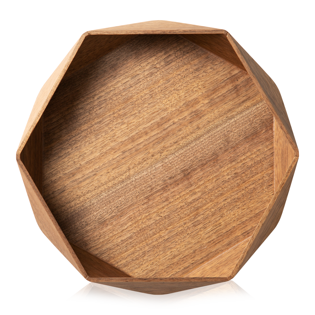 Geometric Wooden Tray
