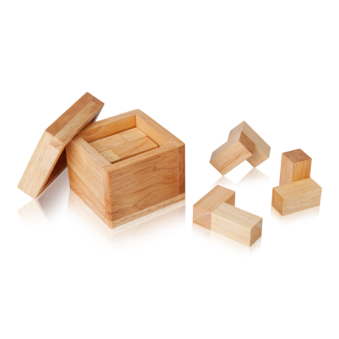 Rubberwood Soma Cube