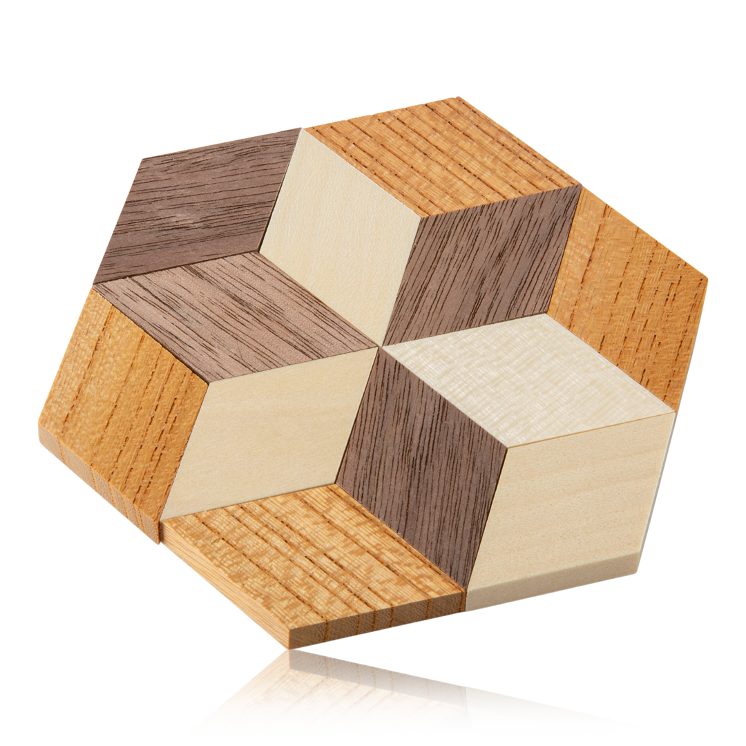 DIY Yosegi Coaster