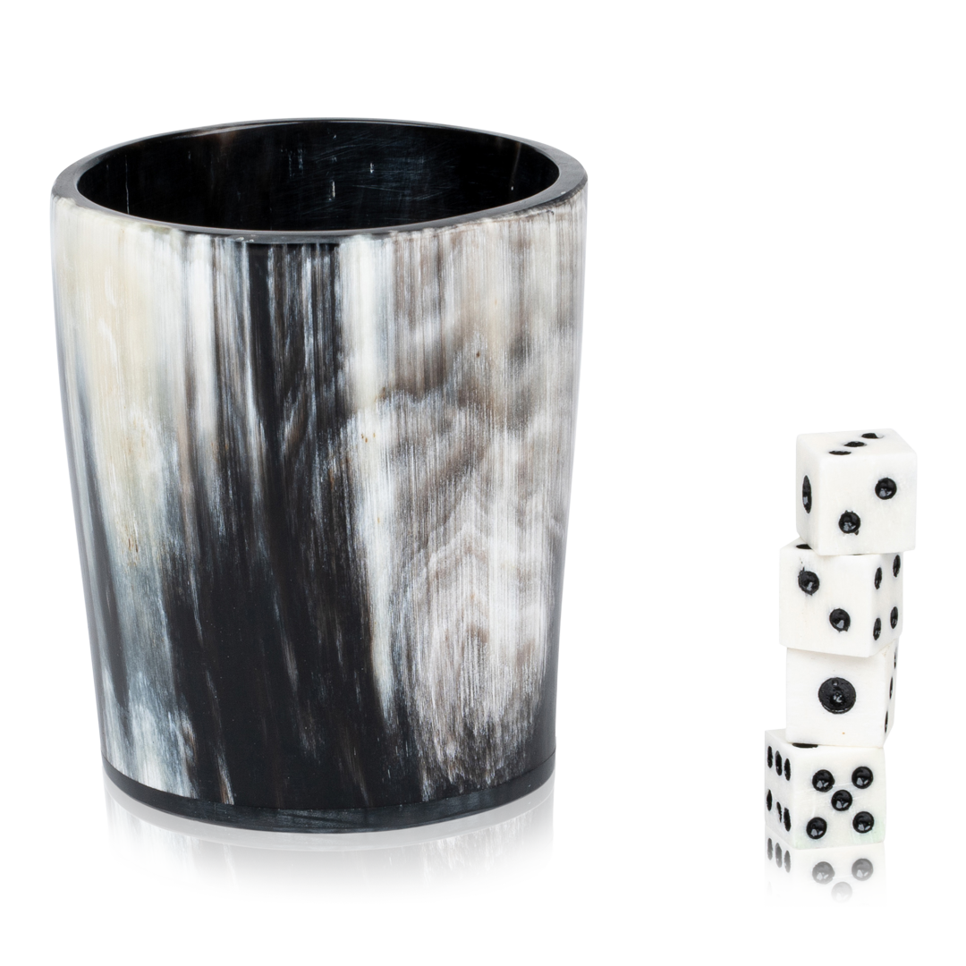 Cow Horn Dice Shaker