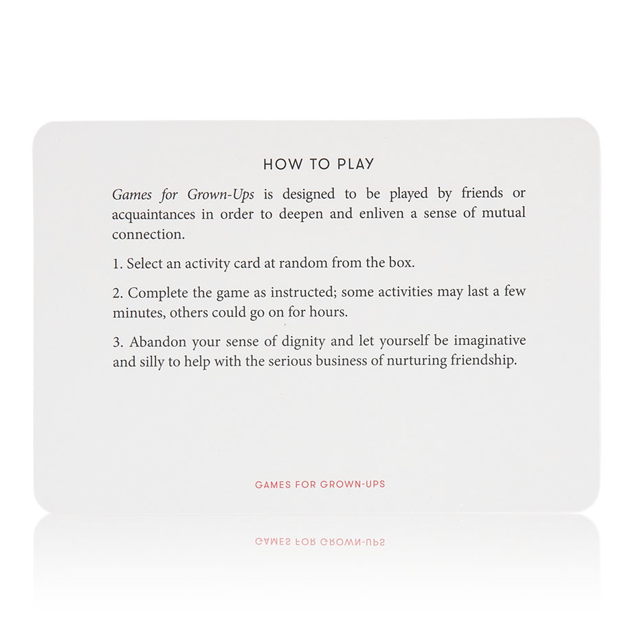 Games for Grown-Ups