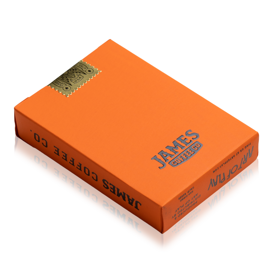 James Coffee, Orange Edition Playing Cards - Art of Play