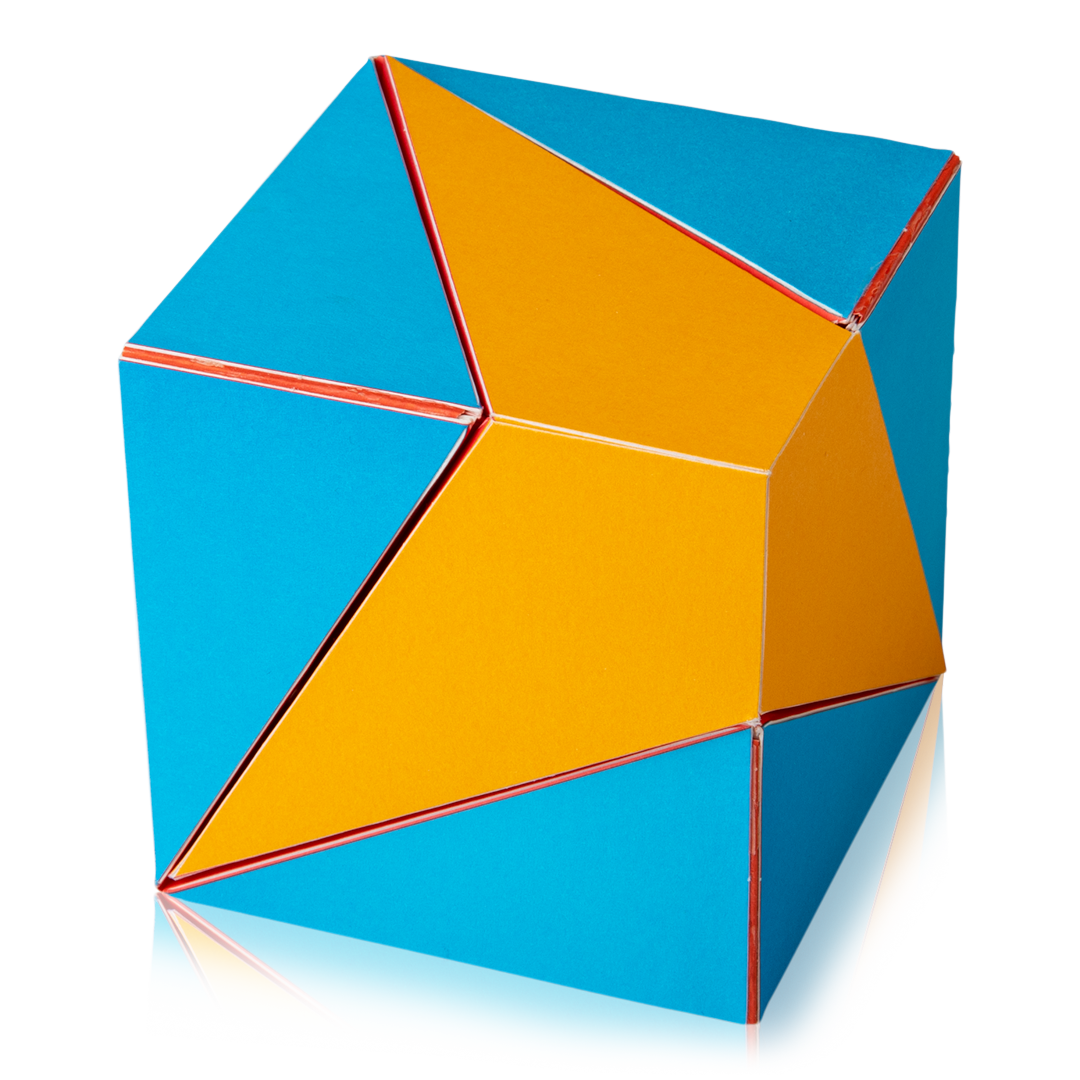 Invertible Cube Cardboard