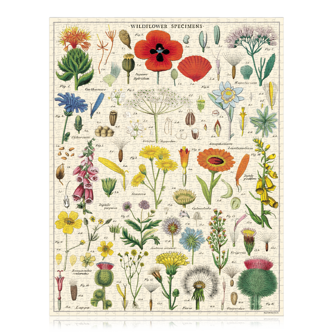 Vintage Wildflowers Puzzle