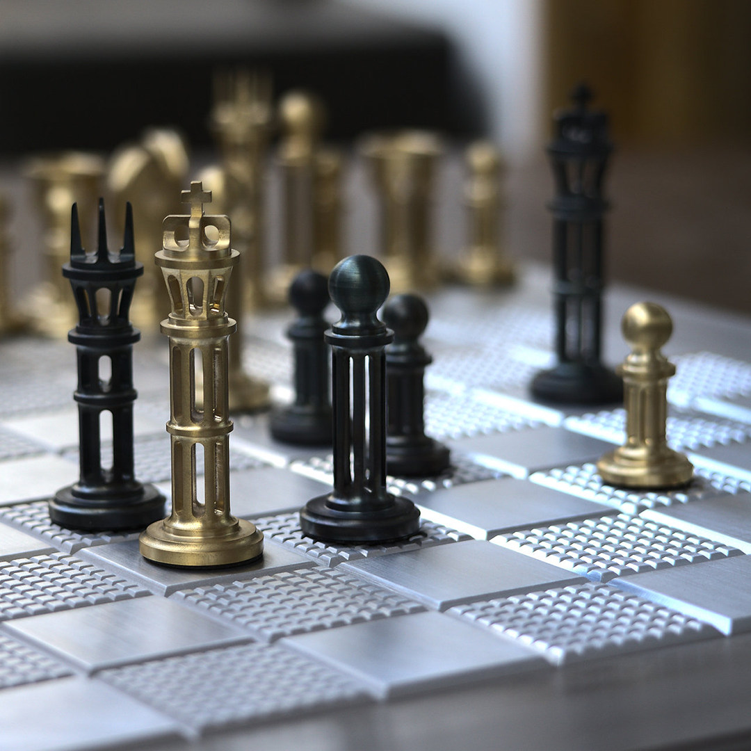 Premium AI Image  A chess game with a chess piece and a king on it