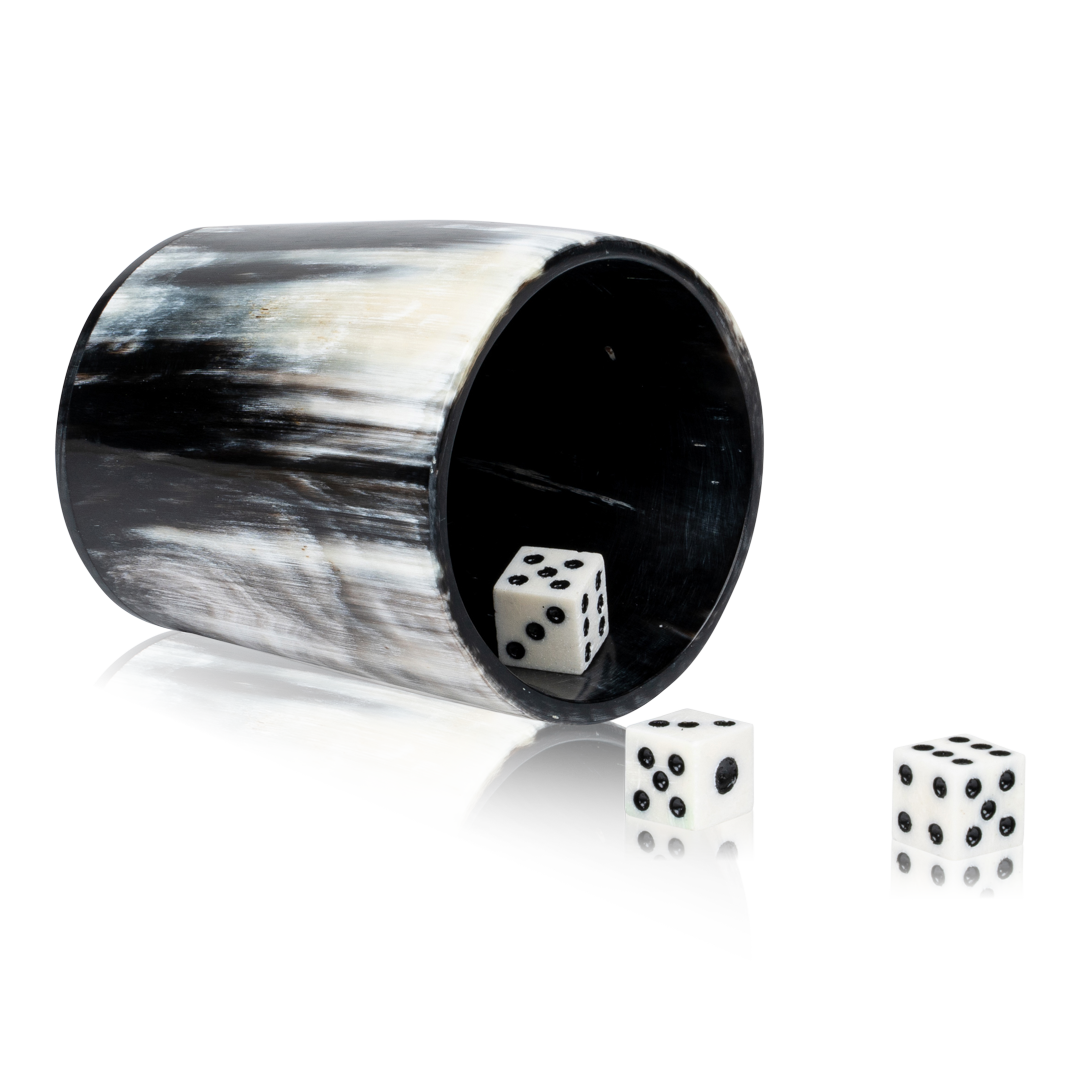 Cow Horn Dice Shaker