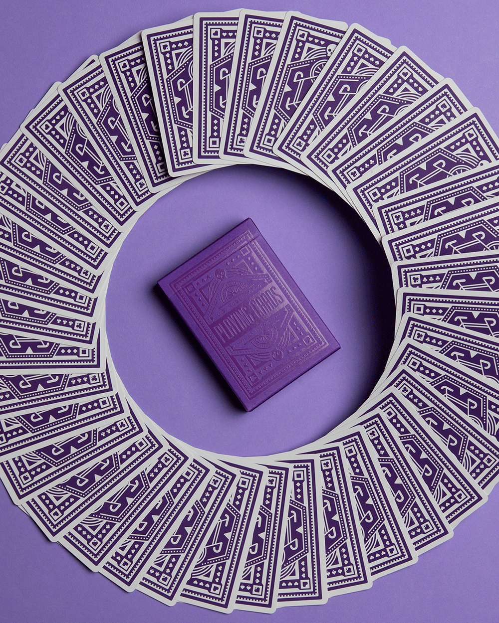 DKNG Rainbow Wheels (Purple) Playing Cards by Art of Play