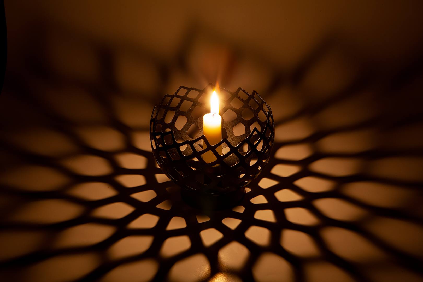 Geometric Projection Candle Holder