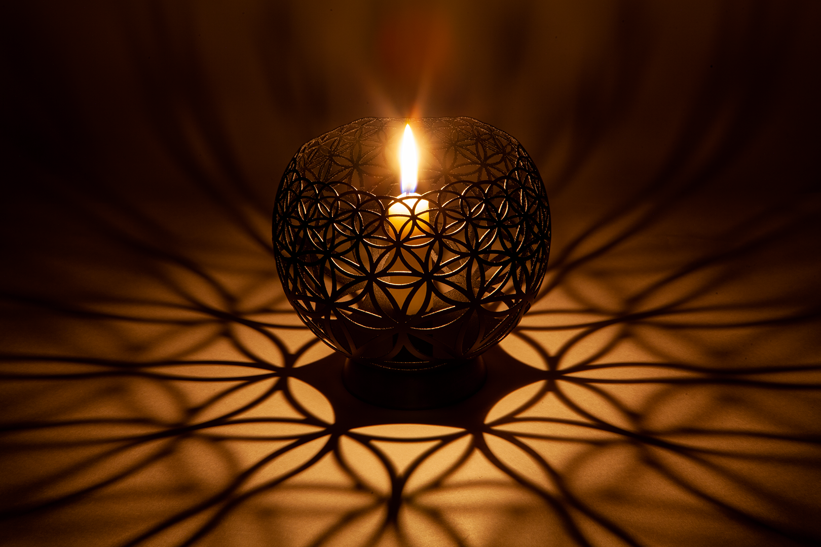 Geometric Projection Candle Holder