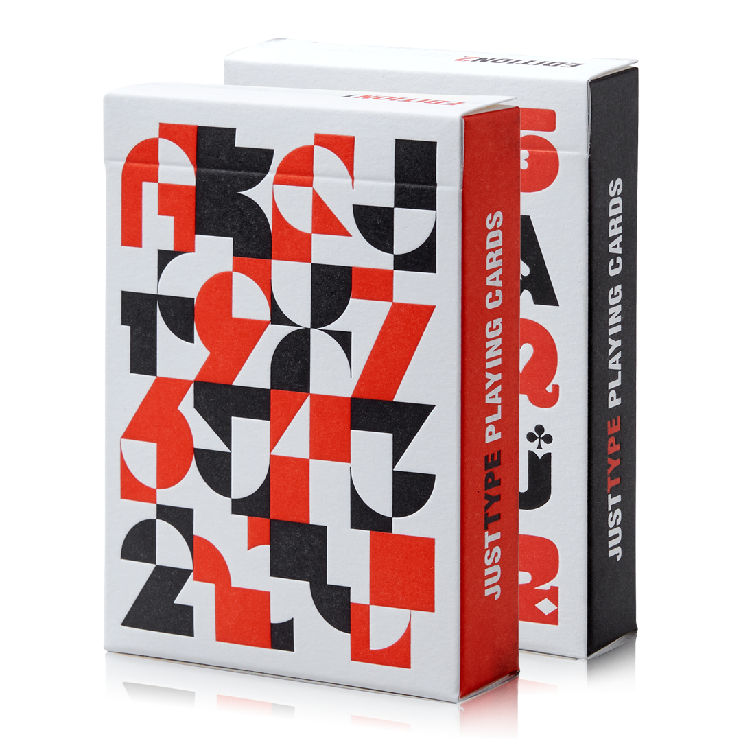 Just Type Playing Cards - Designed by Paula Scher - Art of Play